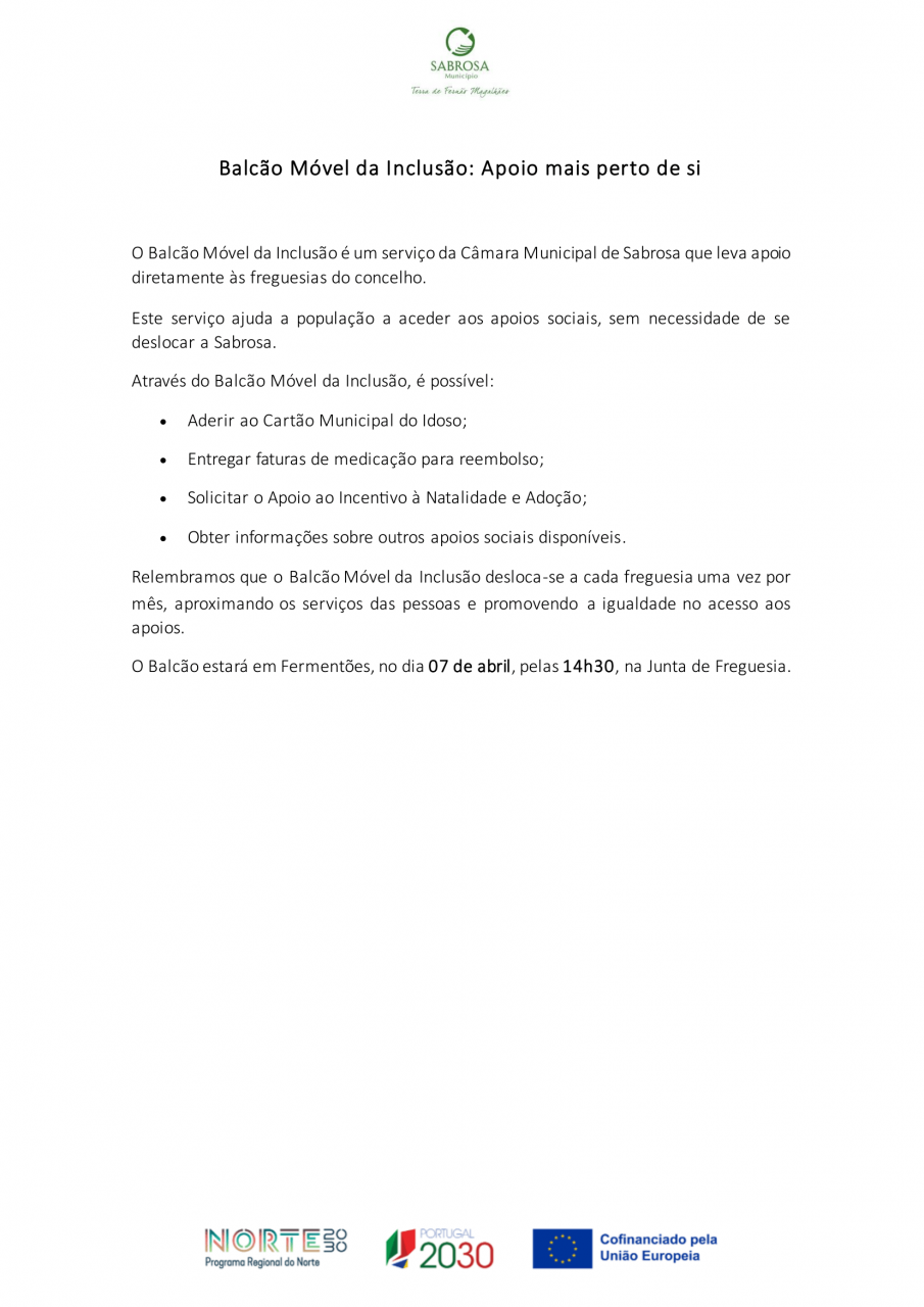 Balc&atilde;o de Inclus&atilde;o